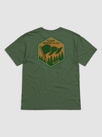 Camp Green Flag Badge Unisex Tee