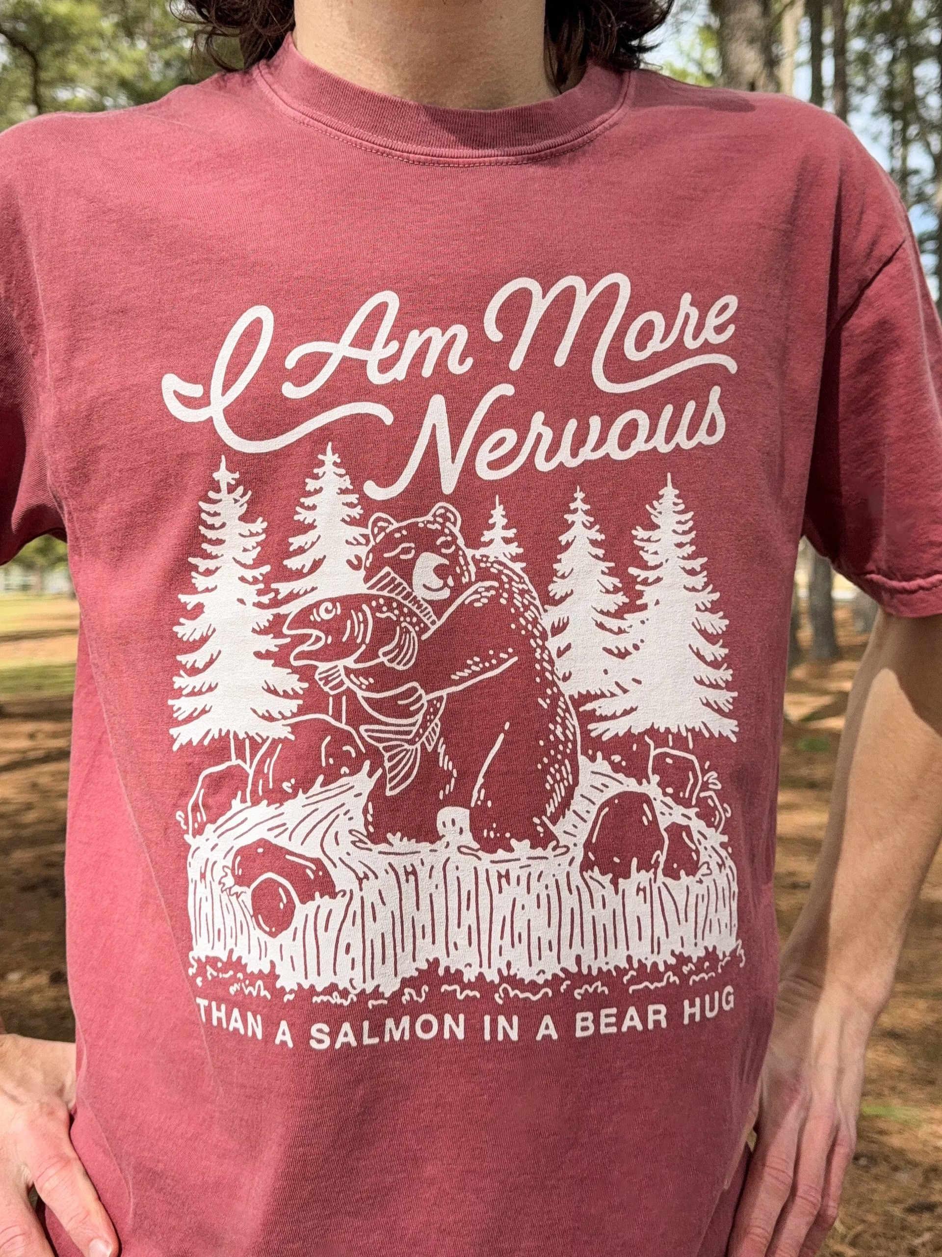 Salmon In A Bear Hug Unisex Tee – Dustin Poynter