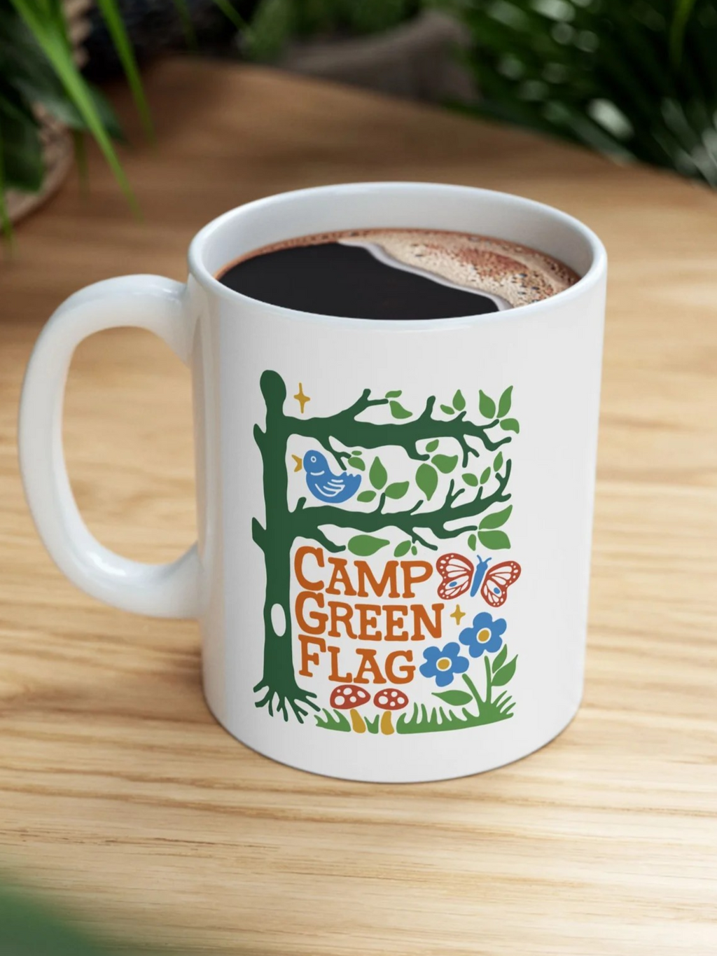 Camp Green Flag Coffee Mug